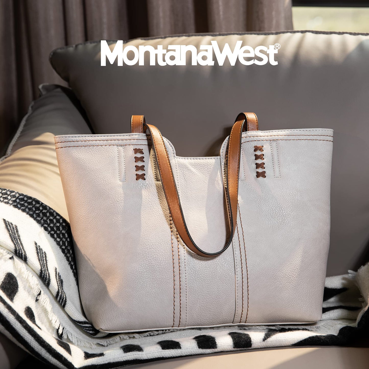 Montana West Tote Bag for Women Top Handle Satchel Purse Oversized Shoulder Handbag Hobo Bags Christmas Gift MWC-118TN