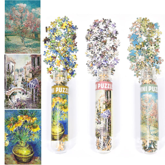 3 Pack Mini Jigsaw Puzzles 150 Pieces for Adults Small Jigsaw Puzzle 6 x 4 Inches House Entertainment Toys Home Decor Puzzles