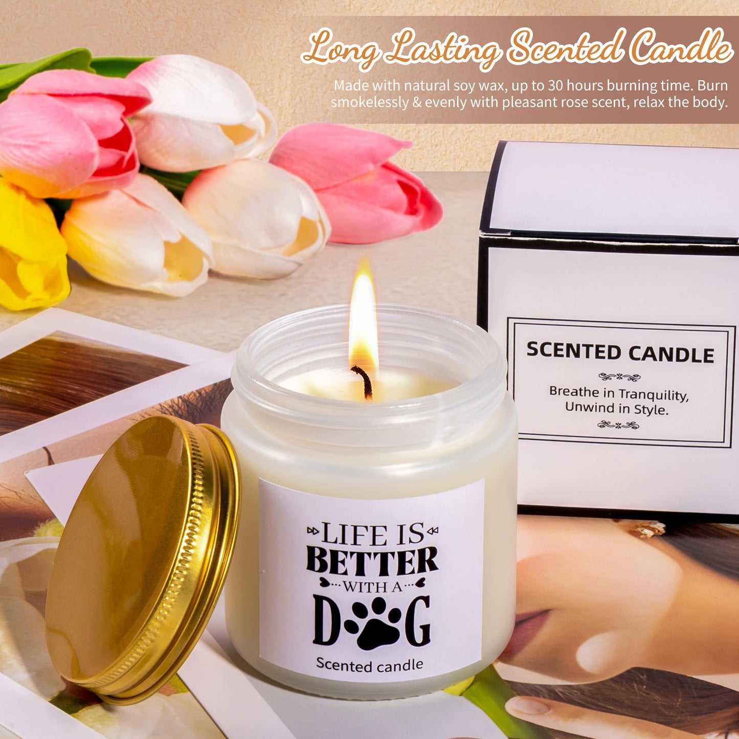 13Pcs Best Dog Mom Gifts for Women, Gift Baskets, Unique Dog Mom Birthday Gifts for Dogs Lovers, with Luxurious Flannel Blankets Gift for Owners for Birthdays, Christmas, and Mother's Day