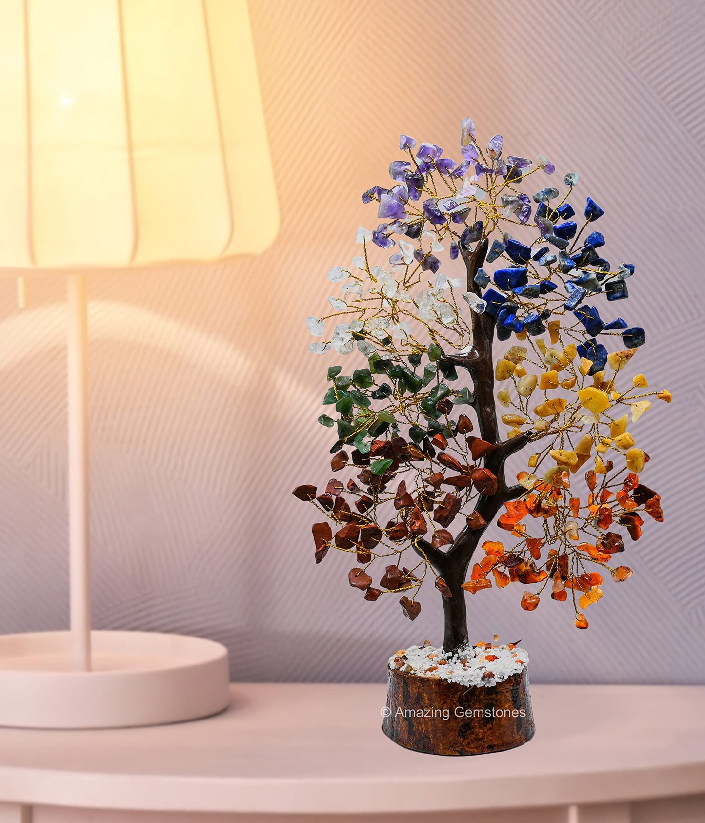 Amazing Gemstone Chakra Tree of Life Crystal Tree Gifts for Women - Spiritual Healing Crystals, Handmade Gemstone Ornament for Meditation, Yoga, and Home Office Decor Christmas Stocking Stuffer