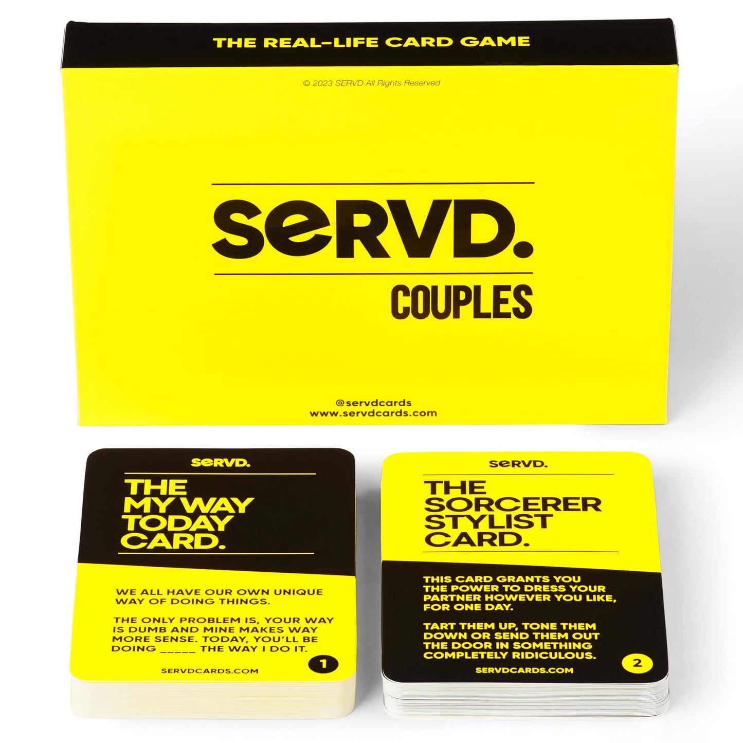 SERVD - Couples - The Hilarious Real-Life Couples Card Game | Funny Gift for Anniversary, Valentine's Day, Christmas, Date Nights & More | Unique Strategy Game