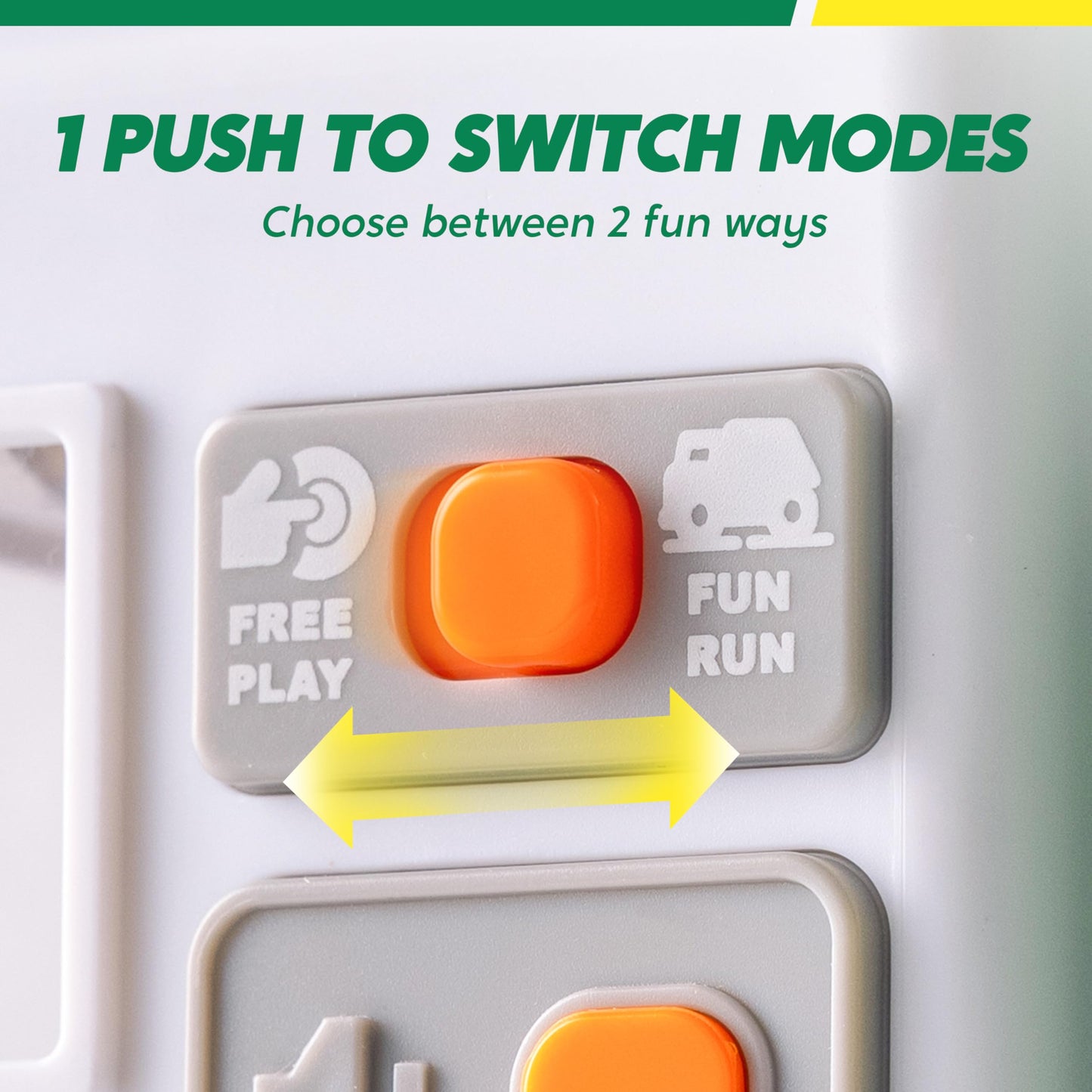 LED Garbage Truck Toy Set Includes Dumpster, Toy Truck with Mode Switch & Volume Control, Trash Vehicle with Lights and Sounds, Automatic Bump & Go Car