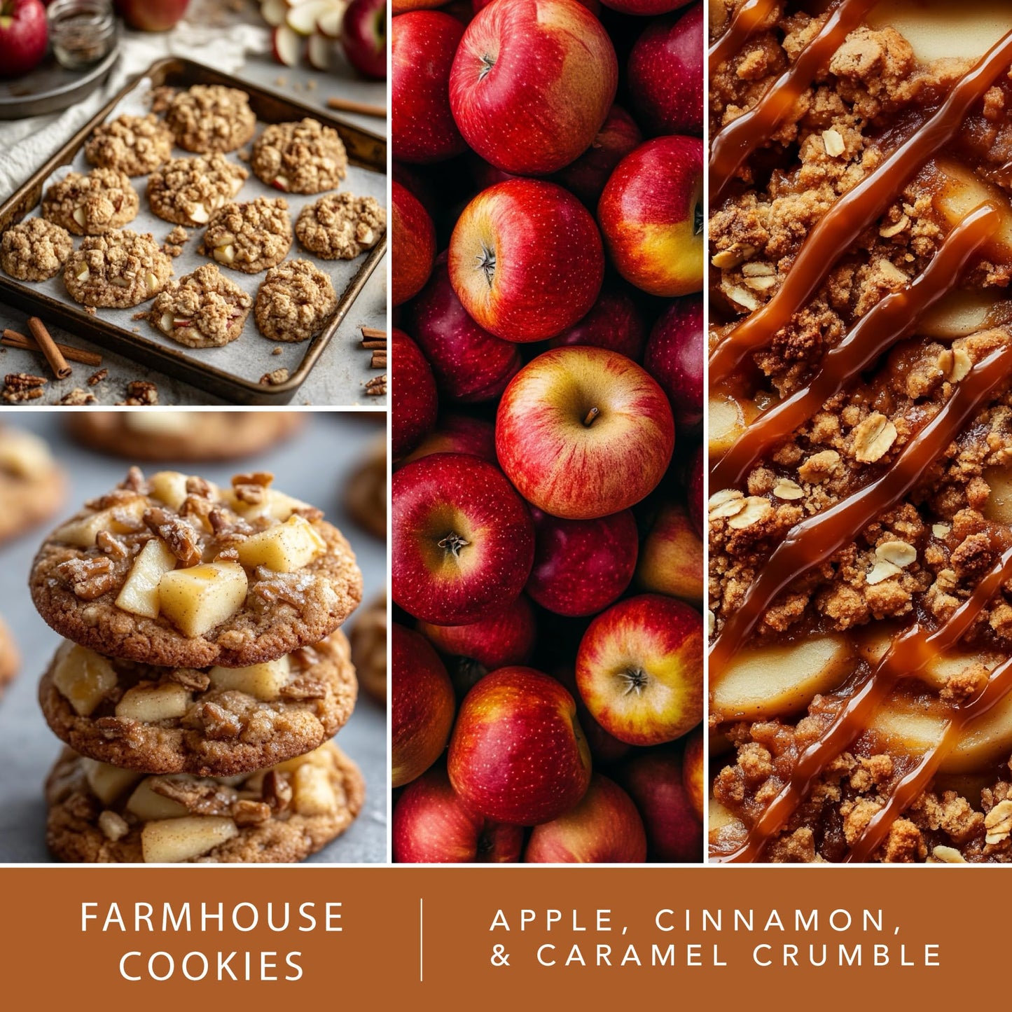 ScentSationals Wax Melts Home Sweet Home 4pk – Long-Lasting, Strong-Scented Wax Cubes for Warmers, Includes Cuddle Up, Cinnamon Apples, Salted Caramel Butter Cream & Farmhouse Cookies, 10oz (24 cubes)