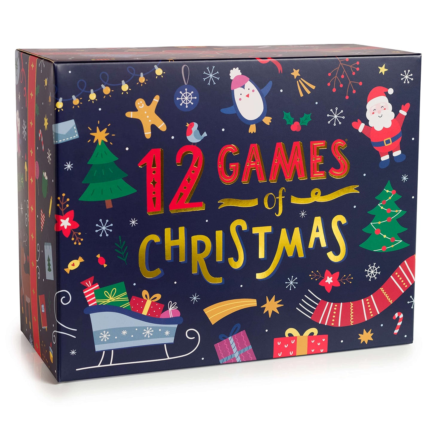 12 Games of Christmas - 12 Hilarious Holiday Activities [Family Party Games Pack for Kids, Teens & Adults] - by Beat That! Game
