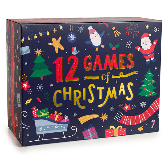 12 Games of Christmas - 12 Hilarious Holiday Activities [Family Party Games Pack for Kids, Teens & Adults] - by Beat That! Game