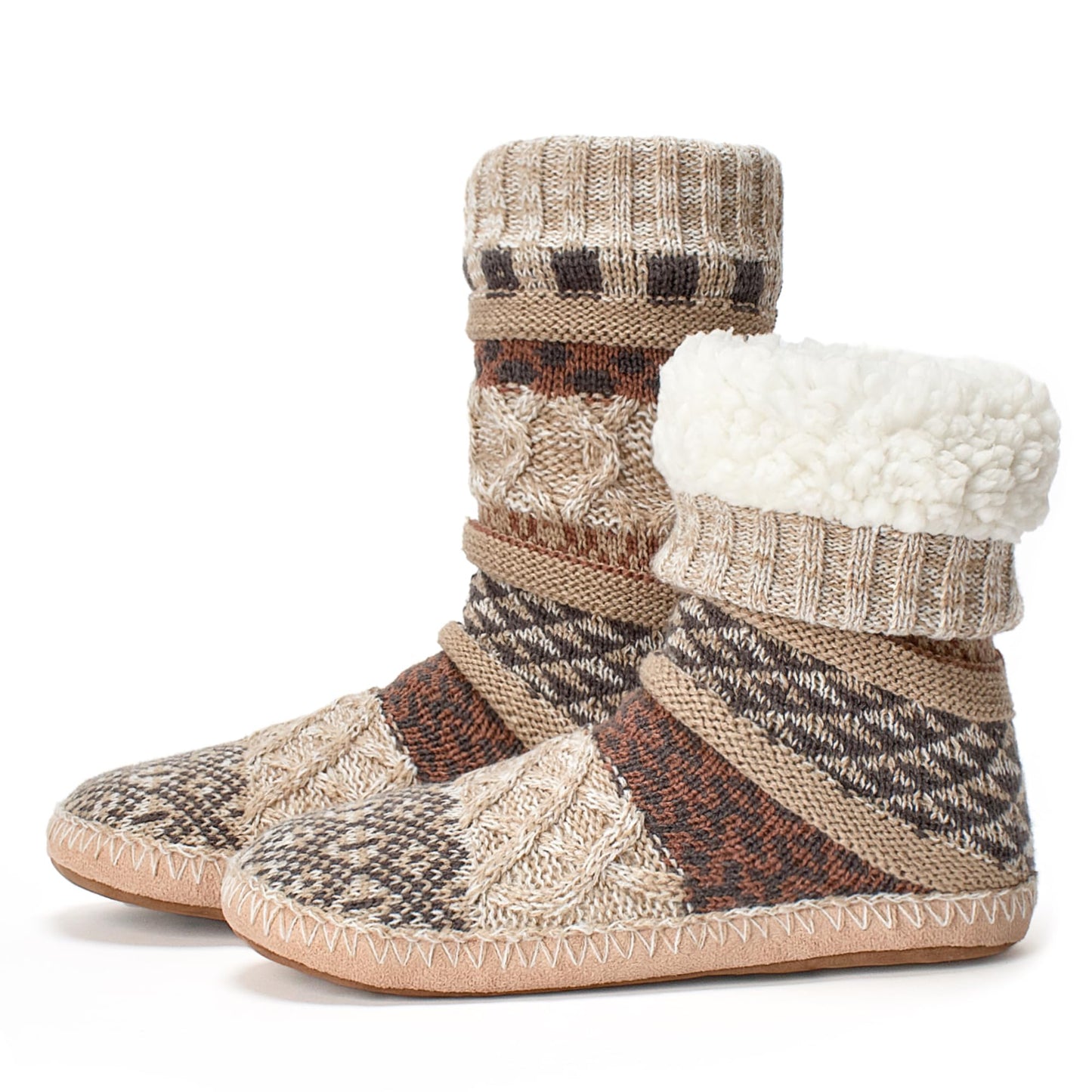 Cozylook Womens Fuzzy Slipper Socks with Grips Winter Warm Cabin Socks Non Slip, Stocking Stuffers for Adults Women Her, Christmas Gifts for Women Wife Mom Grandma Her Girlfriend Cozy Holiday Gifts