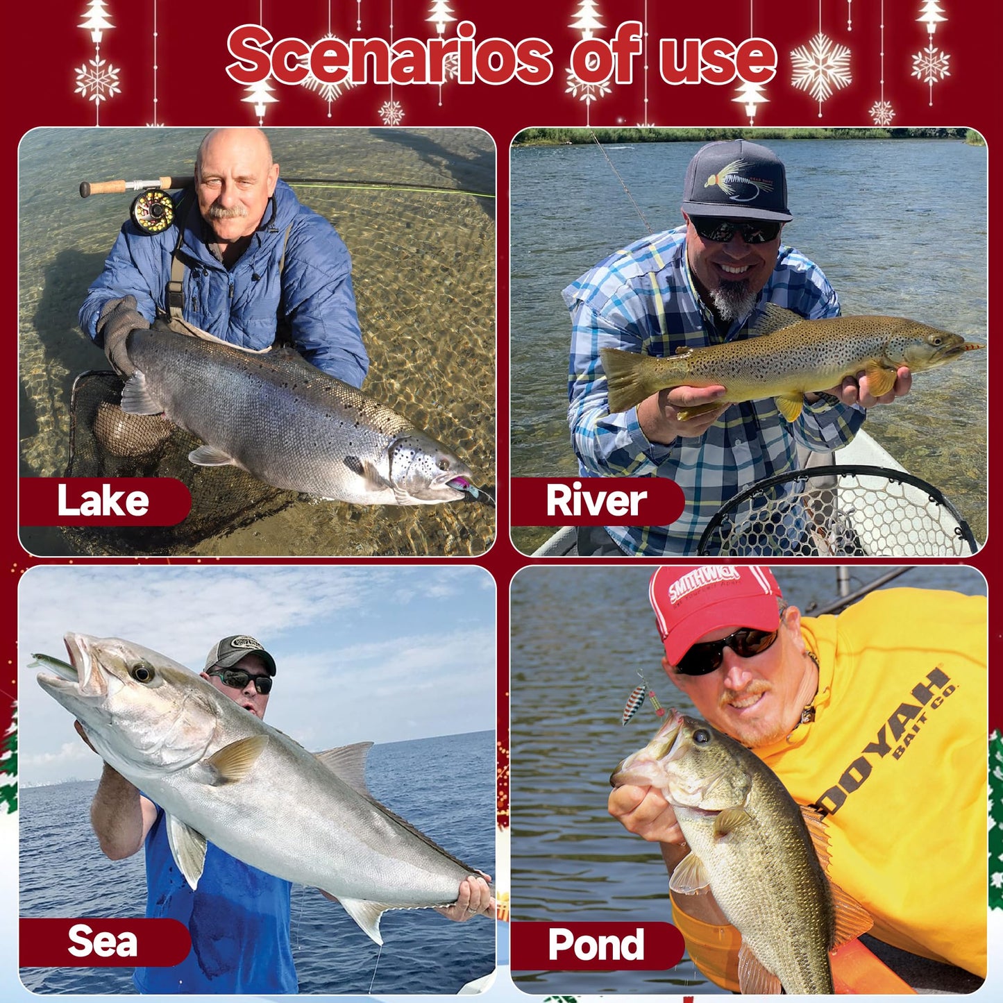 Cestluck Fishing Advent Calendar 2025 Adult Teen, 24 Days Fishing Lure Advent Calendar for Fisher Men Boys, Fishing Tackle, Xmas Christmas Countdown Surprise Gift for Father Grandpa Brother Boyfriend