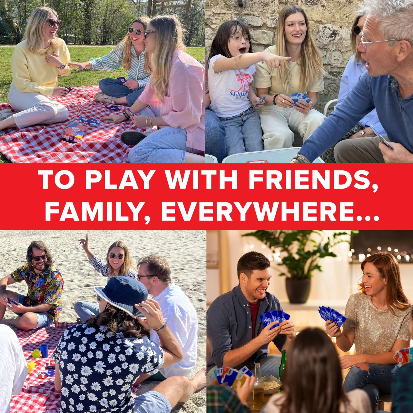 SAVANA Crack List - The Crack-You-Up Categories Card Game | 2+ Players | Quick and Hilarious Game for Kids, Teens and Adults | Family Board Games