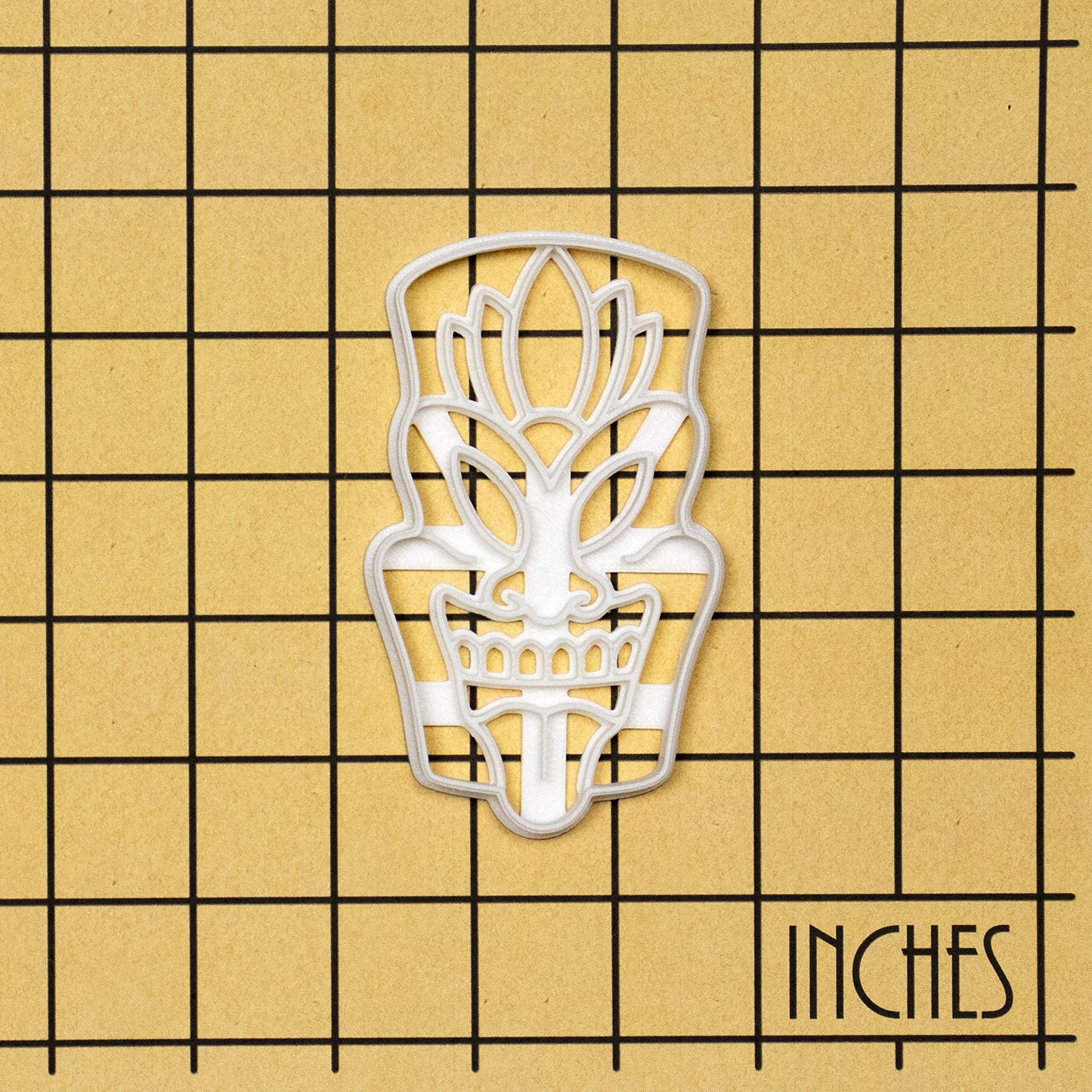 Warrior Tiki Mask cookie cutter, 1 piece - Bakerlogy